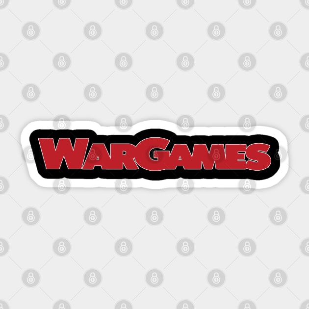 WarGames Logo Sticker by RetroZest